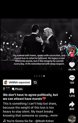 Savanna 'Vanna' Einerson's Reshared TikTok Video Sparks Controversy Over Mournful Post on Charlie Kirk's Death