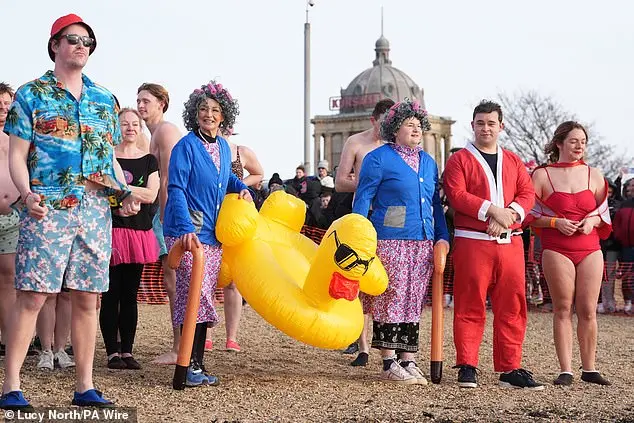 Hundreds Brave Icy Waters for Traditional New Year's Day Dip in North Tyneside