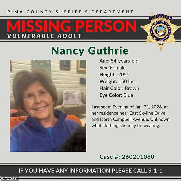 Chilling Account: Tucson Neighbor Describes Unprecedented Police Operation Amid Search for NBC Anchor's Missing Mother