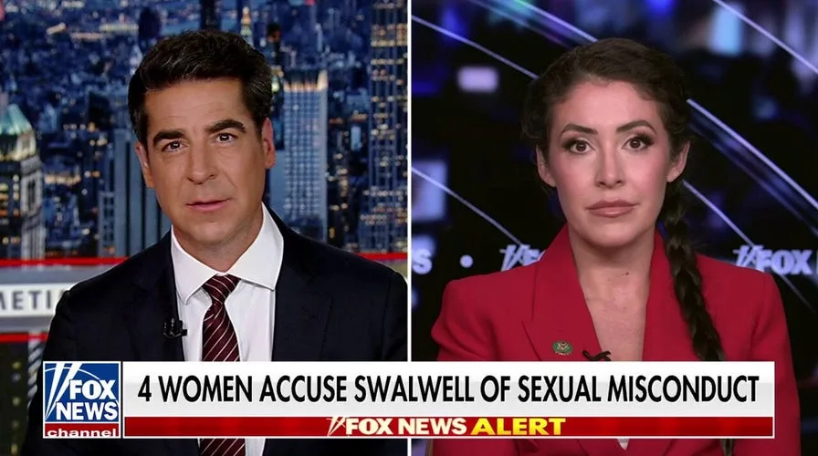 Here's an engaging headline for the article: 

"Florida Rep. Luna Predicts Swalwell's Legal Troubles, Suggests Jail Time