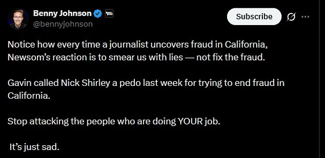 Newsom Press Office Targets Conservative Journalist Over Alleged Grindr Use