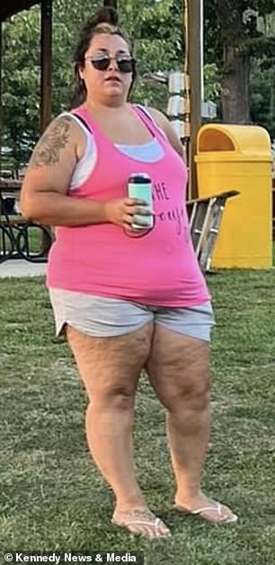 Mother retreats from life after realizing she can no longer fit on playground slide.